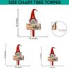 V VIBEPY All Over Printed Personalized Family Christmas Tree Topper, Christmas Tree Decor, Family Tree Topper, 8", 12", 18" Wood Tree Topper, Gift for Friend, Gift for Family, Christmas Tree Topper view 2