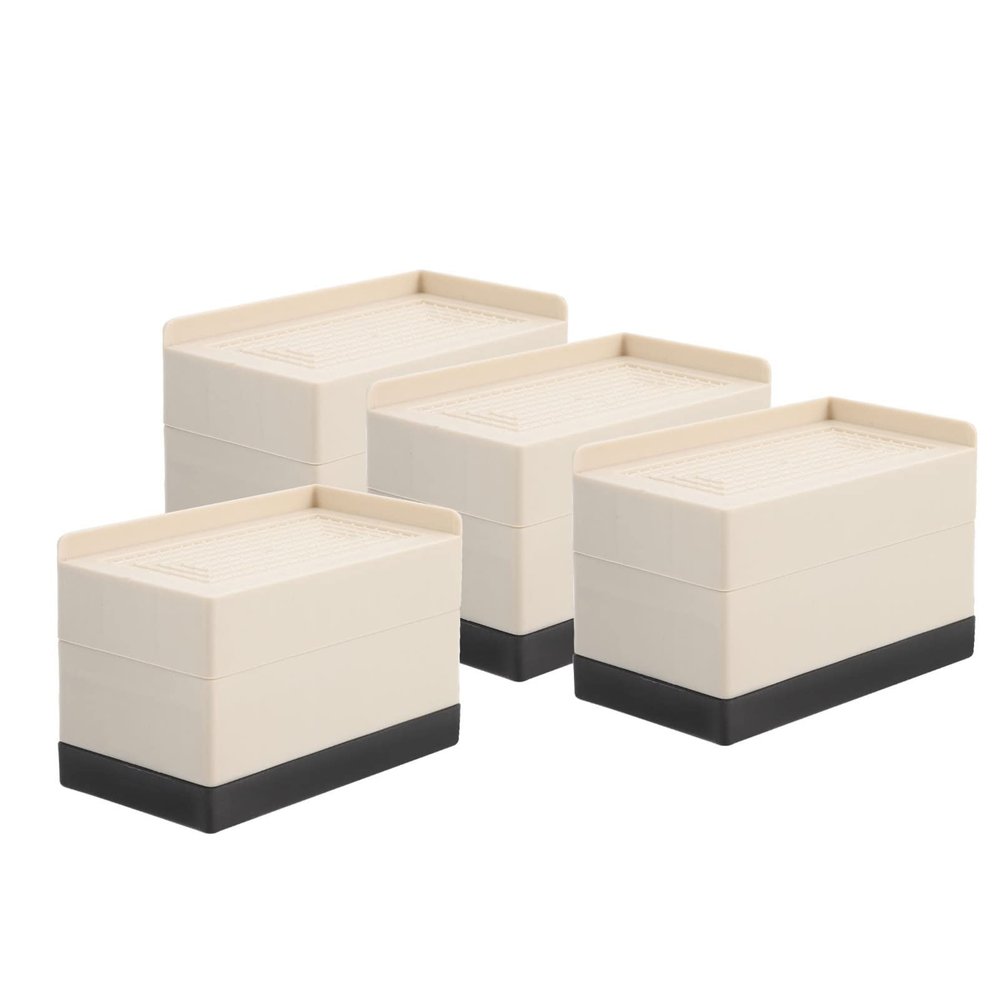 LIFKOME 4pcs Furniture Risers for Sofa Couch Table Bed -Skid Design Space-Saving for Home Appliances Cabinets