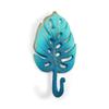 BOOMLATU Gradient Decorative Leaves Wall Hooks,Iron Hand-Painted Key Holder for Home Office (Blue, B) view 1