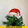 Personalized Wood Family Christmas Tree Topper for Holiday Home Decor view 3