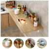 Fold Down Wall Mounted Dining Table Solid Wood Wall Mounted Folding Table For Kitchen With Brackets For Space Saving Desk Office Home Office Desk - Capacity 110lb ( Size : L50xW30cm/L19.7xW11.8in ) view 3
