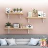 Fold Down Wall Mounted Dining Table Solid Wood Wall Mounted Folding Table For Kitchen With Brackets For Space Saving Desk Office Home Office Desk - Capacity 110lb ( Size : L50xW30cm/L19.7xW11.8in ) view 4