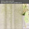 Fcosie Extra Long Linen Curtains for High Ceilings 9, 10, 12, 14, 15, 16, 17, 18, 20, 24 ft Long Light Filtering Grommet Drapes Custom-Made Curtains for Windows (1 Panel), 100" W x 120" L, Sand Beige view 4