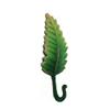 BOOMLATU Gradient Decorative Leaves Wall Hooks,Iron Hand-Painted Key Holder for Home Office (Green, A) view 1