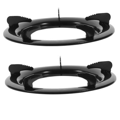 STOBAZA 2pcs Gas Stove Bracket Set Non- Round Support Racks for Efficient Cooking Kitchen Accessories Easy to Install and Clean