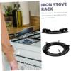 STOBAZA 2pcs Gas Stove Bracket Set Non- Round Support Racks for Efficient Cooking Kitchen Accessories Easy to Install and Clean view 3