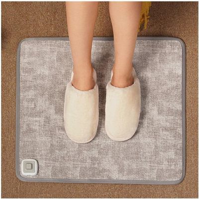 VNABO Carbon Crystal Heated Area Rug Wood Stripe Heated Floor Mats Retro Style Electric Heated Floor Simple Heater Electric Mat