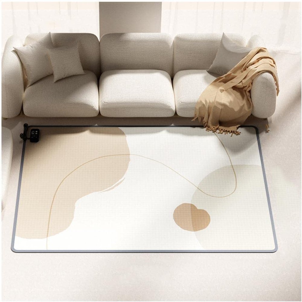 VNABO New Heated Area Rug Traditional Heated Floor Mat Hallway Heater Electric Mat Adjustable Electric Heated Floor Heated Carpet