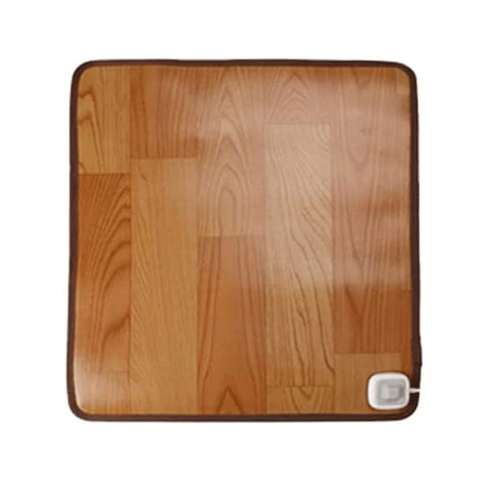 VNABO Carbon Crystal Heated Area Rug Wood Stripe Heated Floor Mats Retro Style Electric Heated Floor Simple Heater Electric Mat