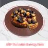 20/24/28in Home Dining Turntable, Lazy Susan Wooden Turntable Rotating Serving Tray, Kitchen Swivel Plate, Dining Table Organizer Tray, Easy To Share Food, Smooth Rotation (Color : Red-brown, Size : view 4