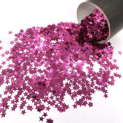 Confetti Star 1/4" Hot Pink - Retail Pack #9740 QS0