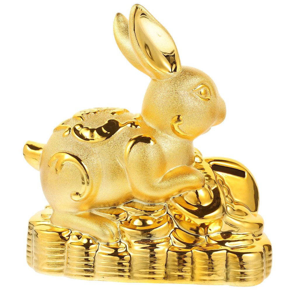 BESPORTBLE Zodiac Piggy Bank Adorable Money Saving Jar for Home Decor for Boys and Girls Friends Encourages Saving Charming Bunny Design