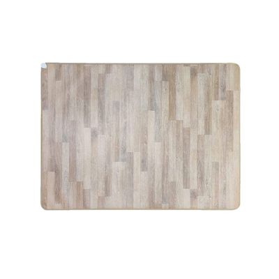 VNABO Indoor Heated Area Rug Wood Stripe Heated Floor Mats Vintage Rustic Heated Carpet with Thermostat Heater Electric Mat