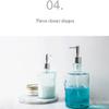 HRTC Lotion Dispensers Manual Creative Soap Dispenser Clear Glass Vintage Embossed Soap Pump Waterproof Belt Rustproof Pump Lotion Dispenser Kitchen, Bathroom view 3