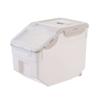 Cabilock Pet Food Storage Container Moisture Bin Snap-tight Lid for Dog and Cat Food Beige Airtight Design view 1
