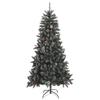 vidaXL Artificial Christmas Tree with Stand Green 82.7" PVC view 1