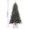 vidaXL Artificial Christmas Tree with Stand Green 82.7" PVC view 2