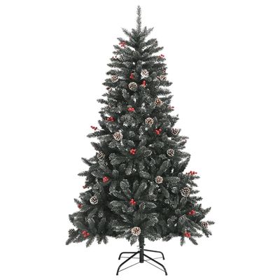 vidaXL , Stylish Christmas Tree, Cone Shape, LED Lights, Eco-Friendly Decor, Perfect for Indoor/Outdoor Fun