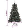 vidaXL , Stylish Christmas Tree, Cone Shape, LED Lights, Eco-Friendly Decor, Perfect for Indoor/Outdoor Fun view 2