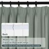 Macochico Patio Blackout Curtains 84 Inches Long,Thermal Insulated Pinch Pleat Blackout Drapes Room Darkening Window Treatments Curtains,Jadeite,72W x 84L,1 Panel view 3