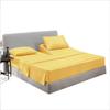 Top Split King Fitted Sheet for Adjustable Bed - 600 Thread Count 100% Egyptian Cotton Half Split Fitted Sheet Only - 2 PC Half Split Gold King Fitted Sheet Only Split Down 28 inches from The Top view 1