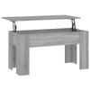vidaXL Coffee Table Gray Sonoma 39.8"x19.3"x20.5" Engineered Wood view 1