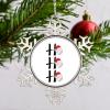 Baseball Christmas Hat Christmas Ornaments 2022 Snowflake Ornaments Monogram Initial Letter Ho Ho Ho Christmas Tree Ornaments Novelty Metal Souvenir Keepsake Gifts for Holiday Wedding Birthday view 4