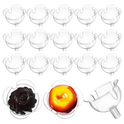 100 pcs Clear Chocolate Holder for BouquetClear Pvc Bouquet Holders for Floral Arrangements Candy Displays and Diy Crafts - DIY Flower Accessories for Packaging Candy