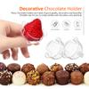 100 pcs Clear Chocolate Holder for BouquetClear Pvc Bouquet Holders for Floral Arrangements Candy Displays and Diy Crafts - DIY Flower Accessories for Packaging Candy view 2