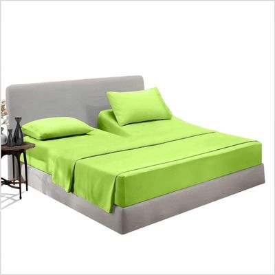 Top Split Head Flex King Sheet Set for Adjustable Beds - Green 4 PC's Split King Bed Sheets - 600 Thread Count 100% Egyptian Cotton Split Sheets - Extra Deep Pocket 14-18" - Split Down 39" from Top