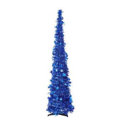 Festive Pet Plastic Christmas Tree 120cm Telescopic Foldable for Holiday Home Decor