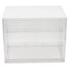 Zerodeko Stackable Storage Box Removable Shelf for Organizing Action Figures Display Container for Tidy Home Office Use view 1