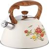 REJOON Percolator Coffee Pot Colorful Flower 3L Large Capacity Induction Cooker Gas Stove Stainless Steel Whistle Kettle Coffee Pot view 2