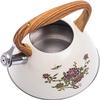 REJOON Percolator Coffee Pot Colorful Flower 3L Large Capacity Induction Cooker Gas Stove Stainless Steel Whistle Kettle Coffee Pot view 3