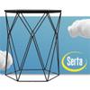 Home Square Geometric Metal Side Table in Midnight Black - Set of 2 view 4