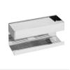 WENKO Turbo-Loc Genova Shine Wall Shelf Stainless Steel Bathroom Shelf for Attaching No Drilling with Adhesive Pad System, Decorative Storage of Care Products, 30 x 8 x 10.5 cm, Glossy view 1