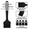 Pastry Brush-Silicone Basting Brush for Cooking,Heat Resistant Food Brush for BBQ,Food Grade Silicone Brush for Grill Baking/Spreading Marinade/Sauce/Oil/Egg/Kitchen Brushes for Cooking(4 Pc,Black) view 2