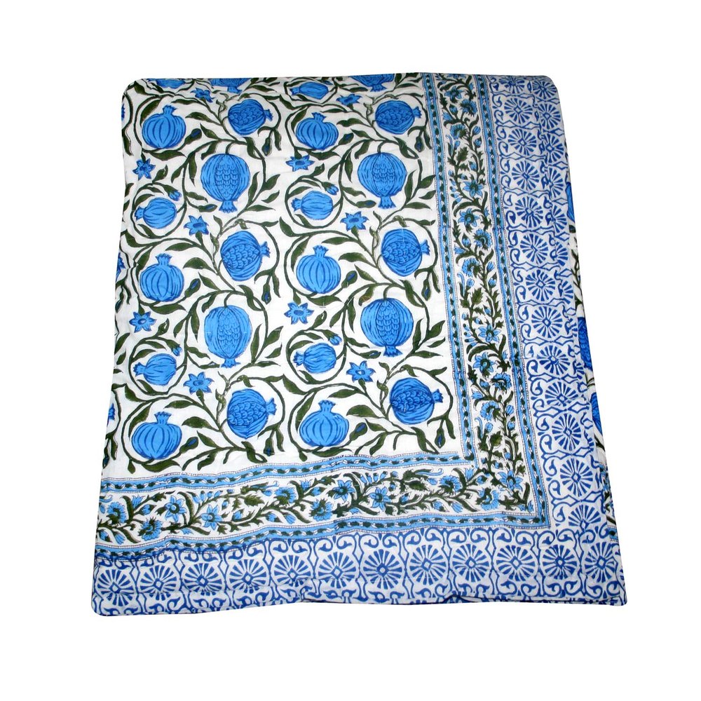 Kantha Quilt Jaipuri Razai (Rajai) Bedspread Cotton Quilt Blanket Soft Rajai Quilt (Size_108x108 Inch)