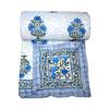 Kantha Jaipuri Razai Kantha Quilt Bedspread Kantha Cotton Filling Hand Block Print Kantha Rajai Home Decor Quilt Throw (Size_108x108 Inch) view 2