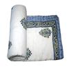 Kantha Indian Pure Cotton Filling Quilt Handmade Reversible Rajasthani Jaipuri Razai (Kantha Quilt, Rajai) (Size_108x108 Inch) view 2
