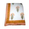 Kantha Bedspread Handmade Green Floral Print Cotton Warm Blanket for Winter Home Decorative Quilt Bedding Throw (Size_108x108 Inch) view 1