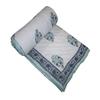 Kantha Hand Made Warm Jaipuri Razai Cotton Bedspred Quilt Blanket Beautiful Floral Printed Quilt Light Weight (Size_108x108 Inch) view 2