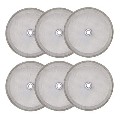 6 Pieces French Press Filters Screen, 4 Inch Stainless Steel Mesh Screen and Replacement Parts for French Press Coffee Maker 1000 ml, 34 Oz, 8 Cup