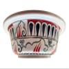 Geometric Mid Century Flame Bathroom Sink, Ceramic Round Washbasin, Vanity Vessel Sink, Kitchen Sink, Cloakroom Sink, Bathroom Remodeling (Diameter: 60 Cm - 24) view 3