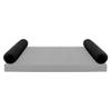 SLIPCOVER ONLY Knife Edge Twin Style V5 Velvet Indoor Daybed Bolster Pillow Cushion AD374 view 2