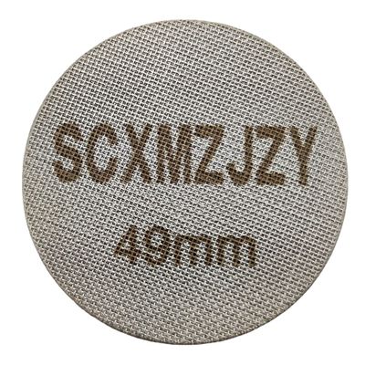 49mm Espresso Puck Screen, 1.7mm Thickness, made of 150m 316 Stainless Steel, is a reusable contact screen for the Coffee Portafilter Puck Screen and Espresso Portafilter Lower Shower Screen