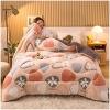 Pealihuy Thicken Lamb Cashmere Blanket Autumn Winter Soft Warm Bed Quilt Bedding Nordic Double Layer Flannel Air Conditioning Milk Velvet for Home,N,200 * 230/4kg view 1