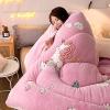 Pealihuy Thicken Lamb Cashmere Blanket Autumn Winter Soft Warm Bed Quilt Bedding Nordic Double Layer Flannel Air Conditioning Milk Velvet for Home,N,200 * 230/4kg view 3