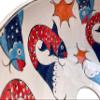 Bathroom Sink & Fish, Ceramic Countertop Basin, Hand painted Pottery Basin, Moroccan Washbasin, Bathroom Remodeling, Boat and Caravan Sink (Diameter: 55 Cm - 22) view 2