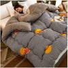 Pealihuy Winter Quilt, Thicken Warm Lamb Cashmere Blanket Winter, Super Warm Lamb Wool, Thickened Warm Plush Comforter Core for Home Bedroom,D,220x240cm/4kg view 1